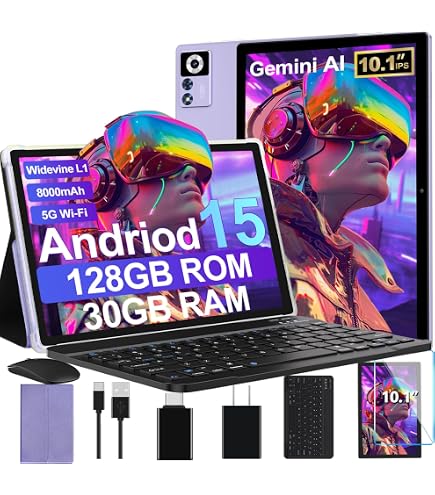 Amazon.com : Dghrti Android 15 Tablet, 30GB RAM + 128GB ROM 1TB TF